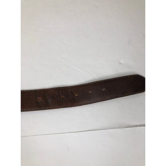 Silver Creek Collection Leather Belt Western Brown Cowboy Rodeo Made in USA - Picture 8 of 10